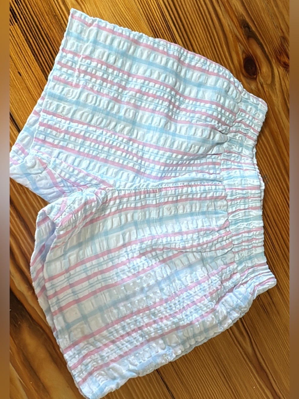 The Beaufort Bonnet Company Seersucker Shorts - Pink & Light Blue